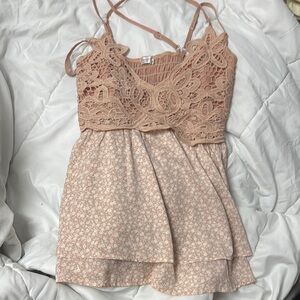 Lace Floral Tank Top